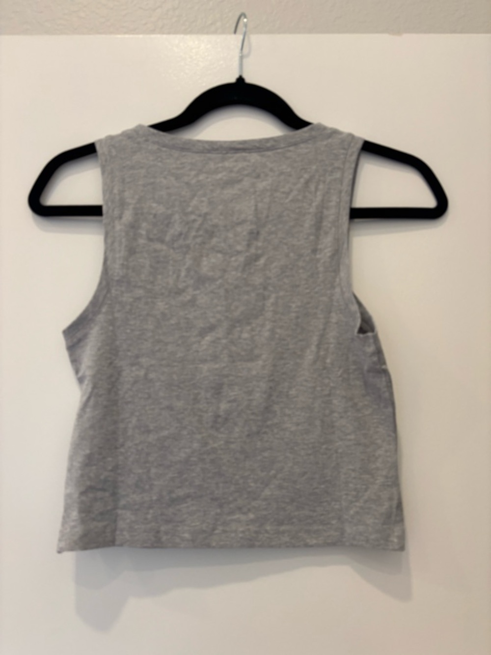 NWOT Pact ethical sustainable organic cotton scoop neck crop tank Cloud Knit - Picture 2 of 4